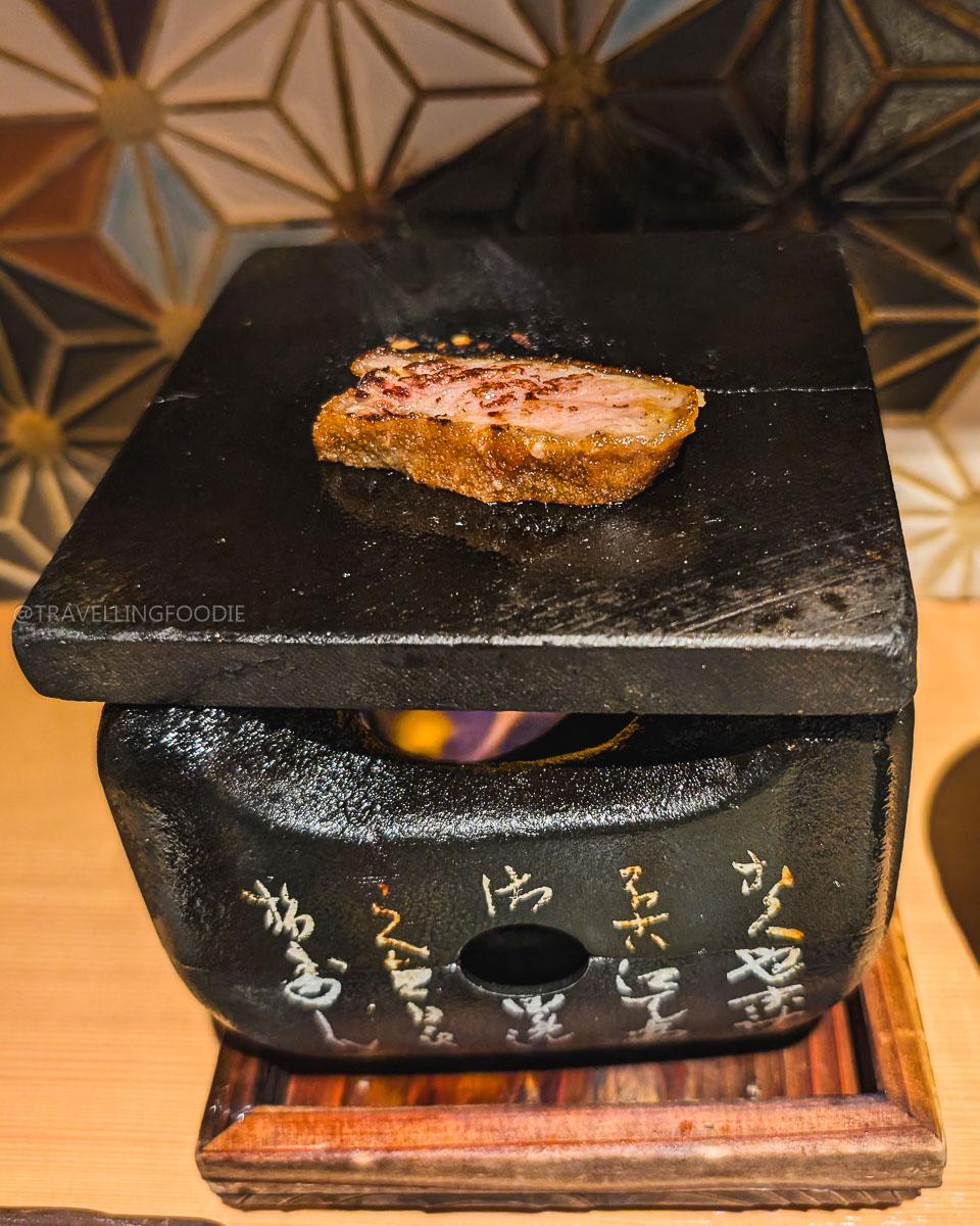 Grilling Fried Beef Cutlet at Gyukatsu Ihora Ikebukuro Tokyo