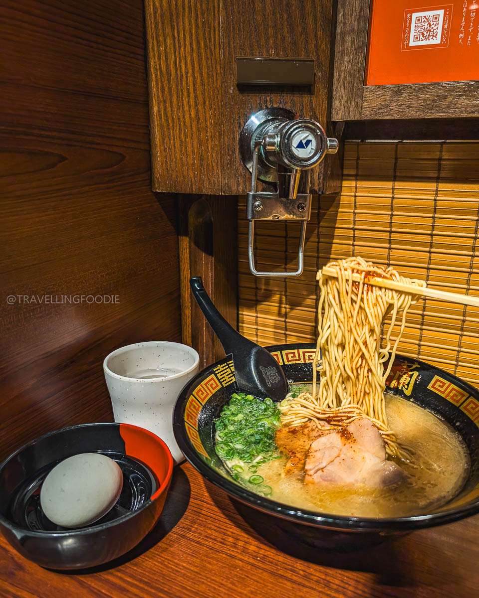 Ramen with Egg at Ichiran Ikebukuro in Tokyo Japan