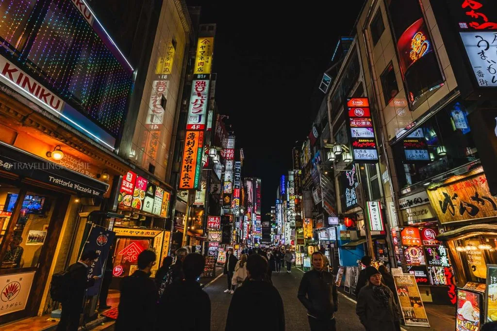 Kabukicho Street in Shinjuku, one of the most popular Tokyo neighborhoods