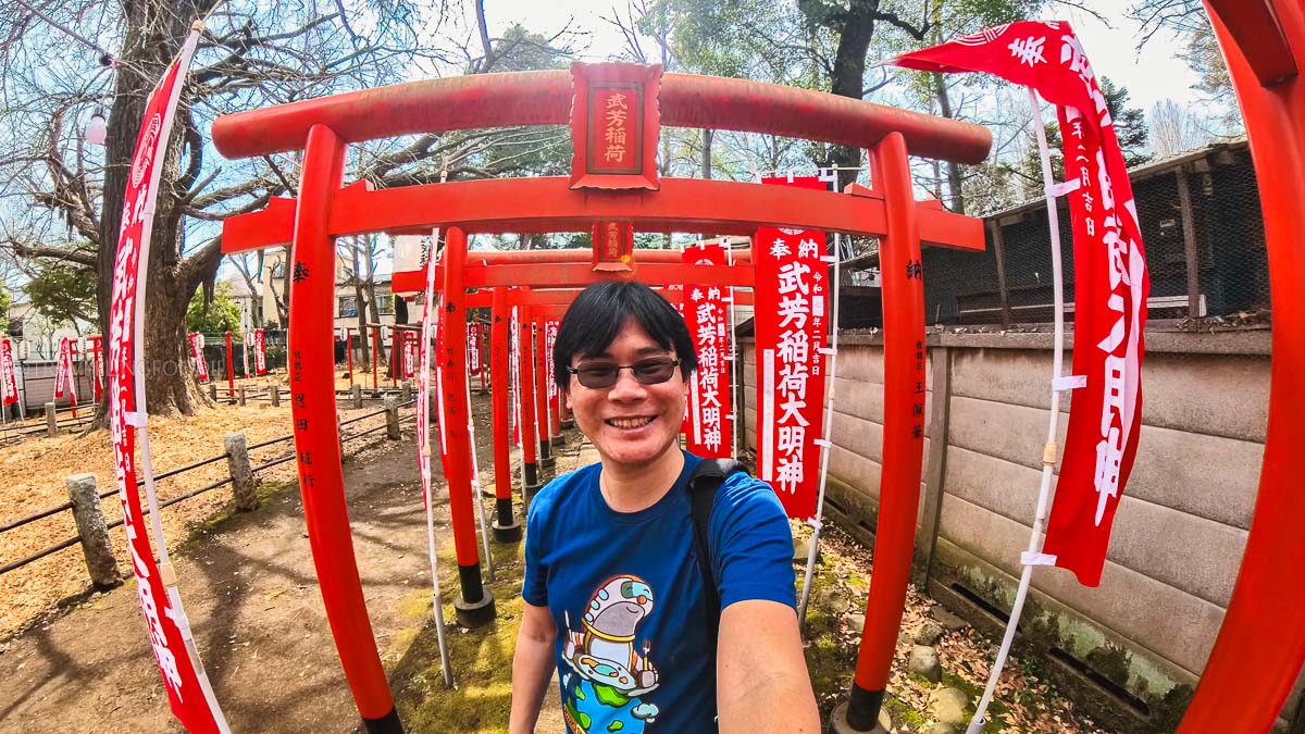 Travelling Foodie Raymond Cua at Inari Gates at Kishimojin Temple