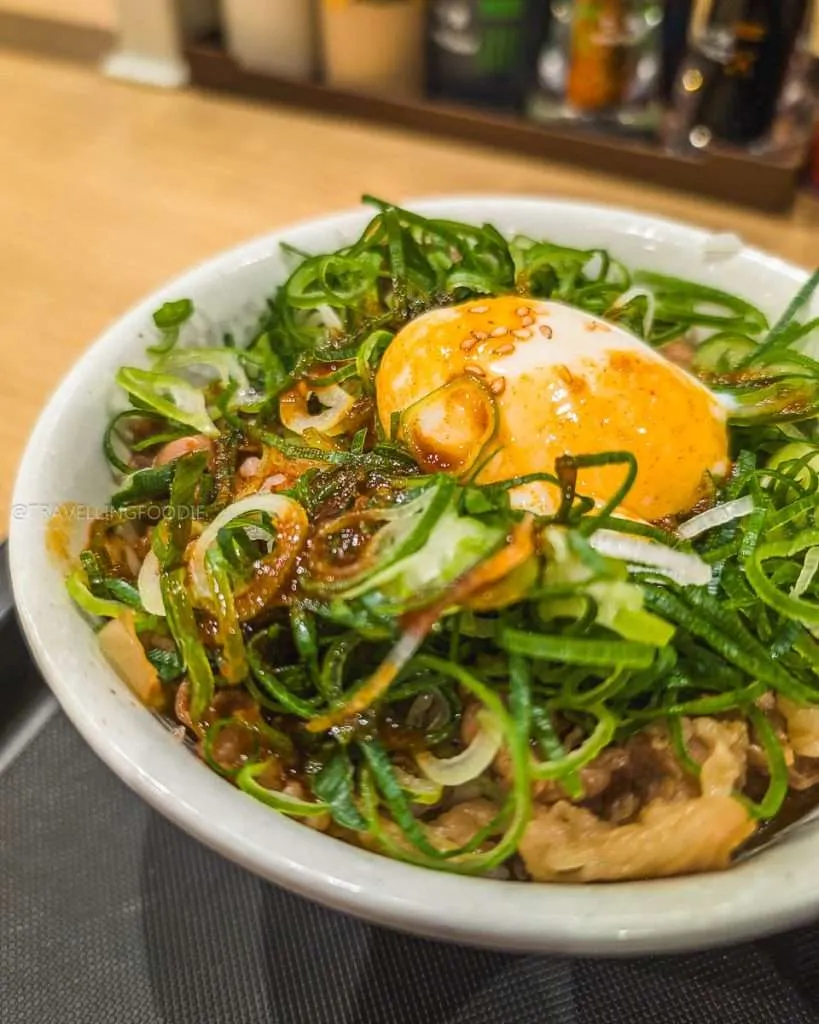 Japanese Beef Rice Bowl at Matsuya in Ikebukuro Tokyo