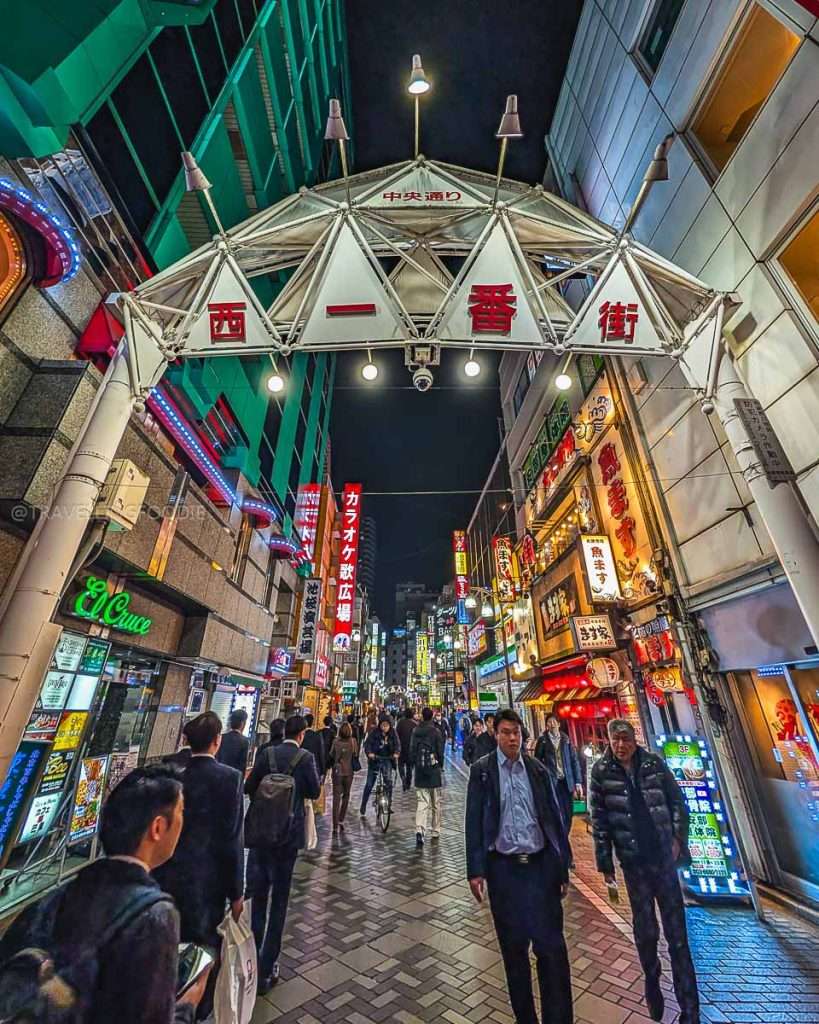 Busy nightlife at Ikebukuro district