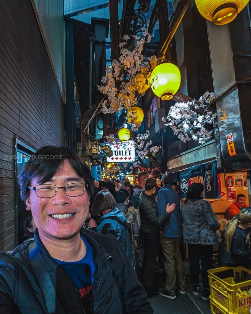 Travelling Foodie Raymond Cua at one of the most popular alleys in Tokyo