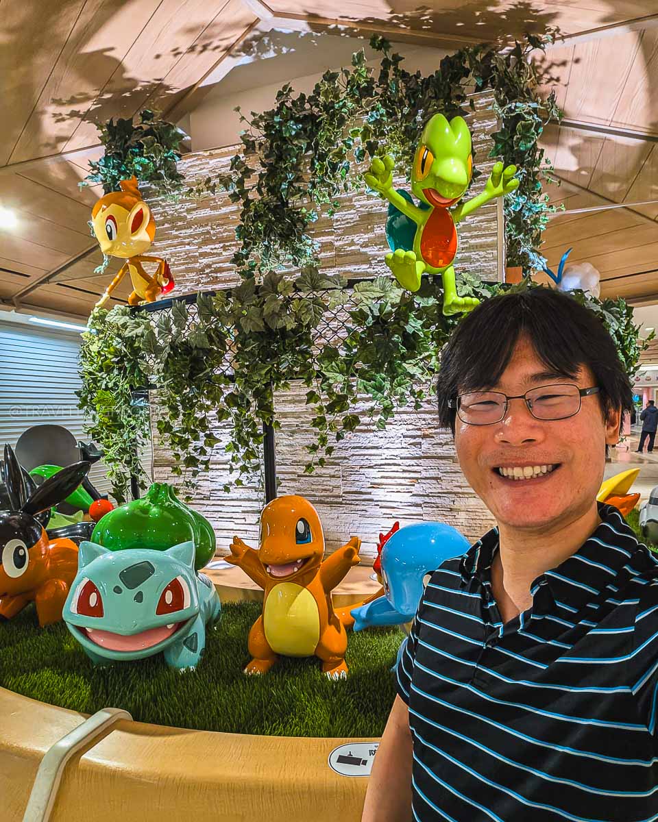 Travelling Foodie Raymond Cua with Pokemon Statues in Sunshine City Ikebukuro