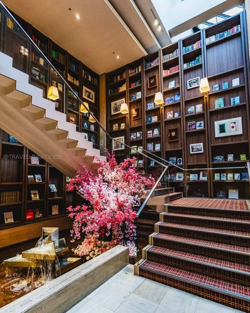 Staircase Library at Shiba Park Hotel in Tokyo