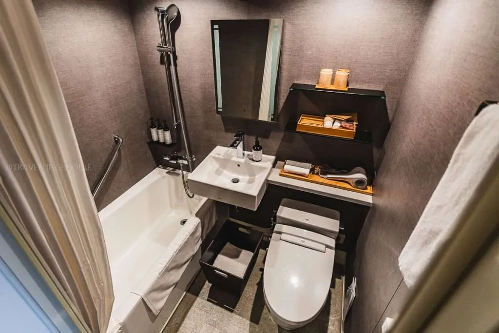 Bathroom at Tokyo Library Hotel in Shiba