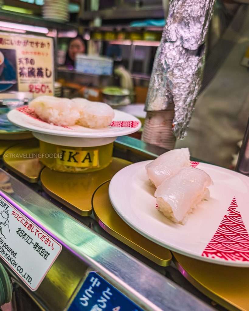 Squid Sushi at Tenka Zushi - Ikebukuro