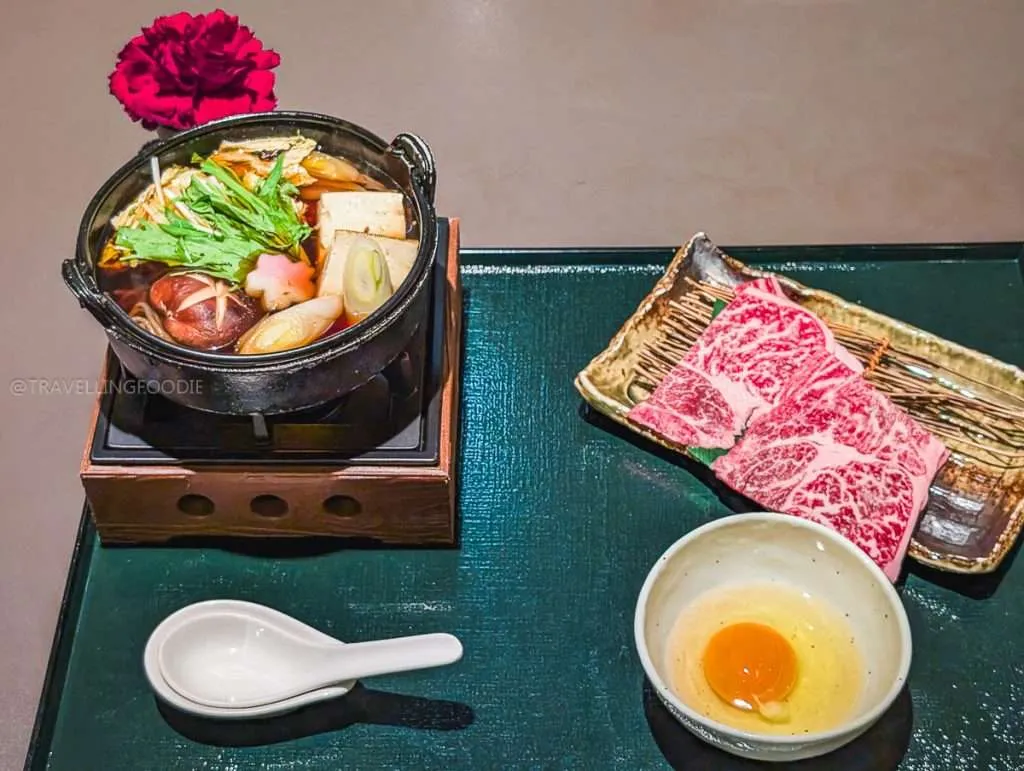 Japanese hot pot at The Dining, one of the best places to eat in Shiba Tokyo