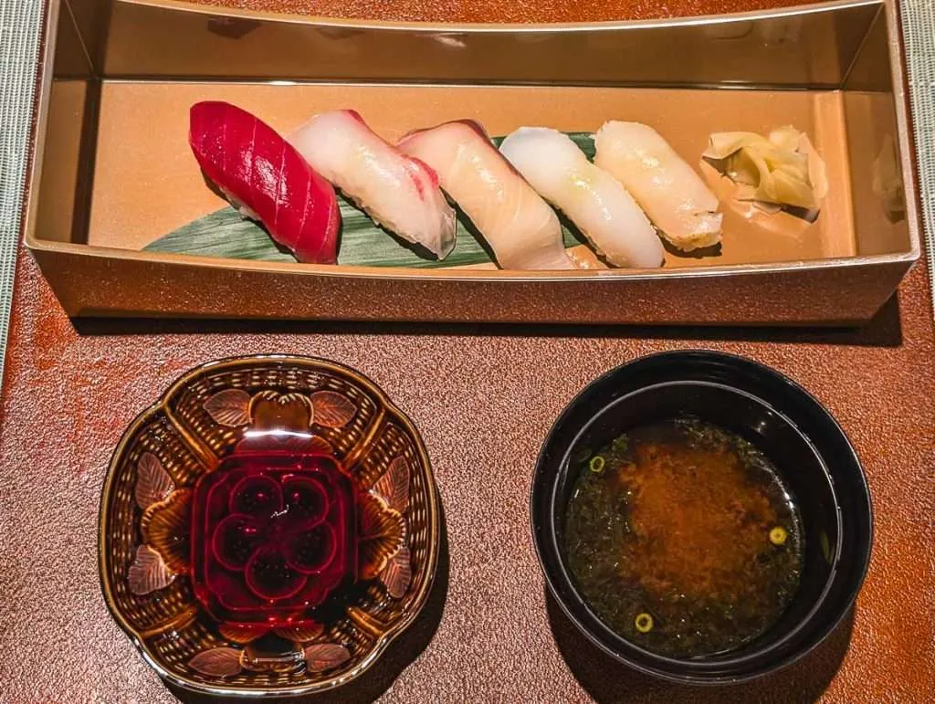 Nigiri Course at The Dining, one of the Tokyo restaurants