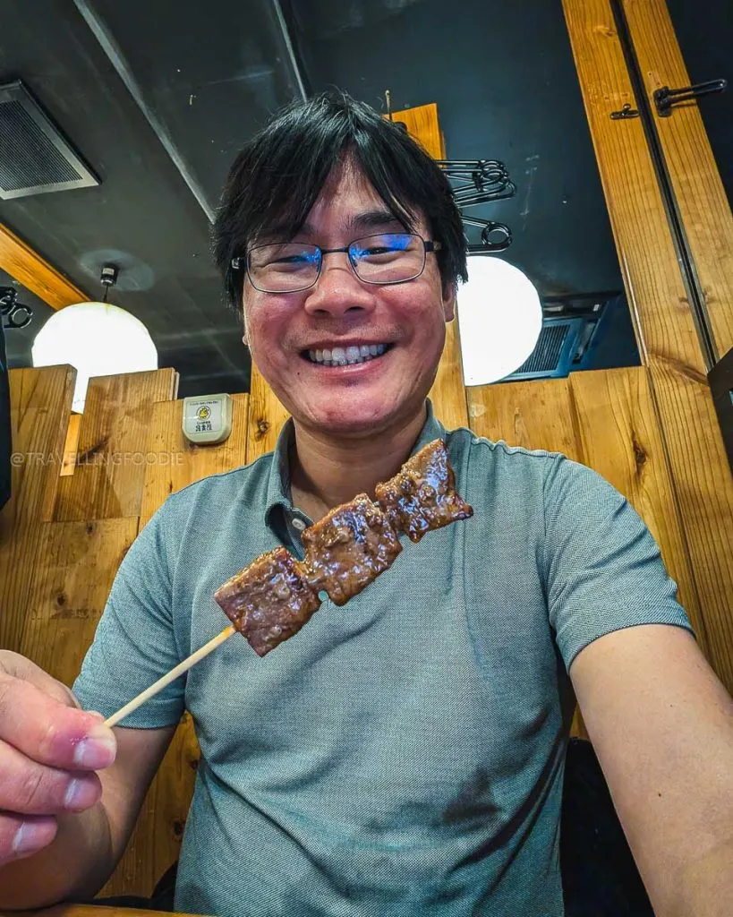 Travelling Foodie Raymond Cua at Yakitori Torizoku, one of the best izakayas in Asakusa Tokyo