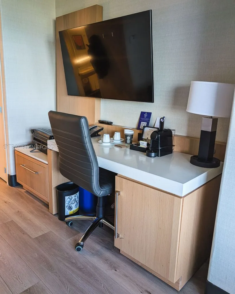 Desk and Working Area at Delta Hotels Quebec Queen Guest Room
