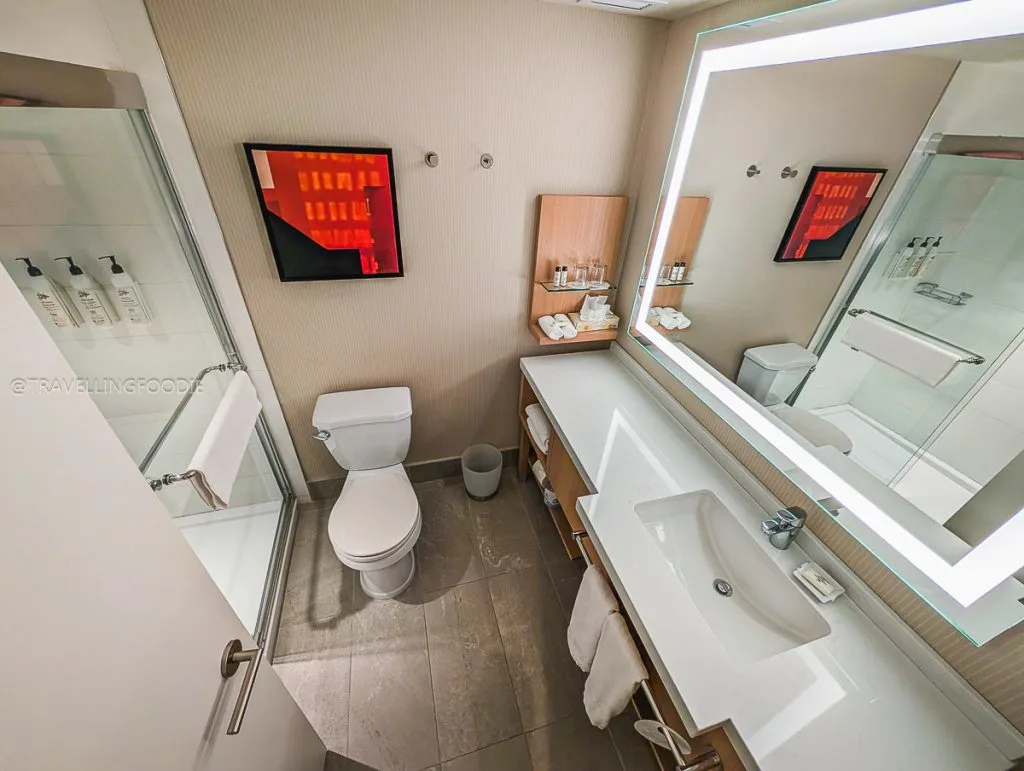 Bathroom at Delta Hotels Quebec Queen Guest Room