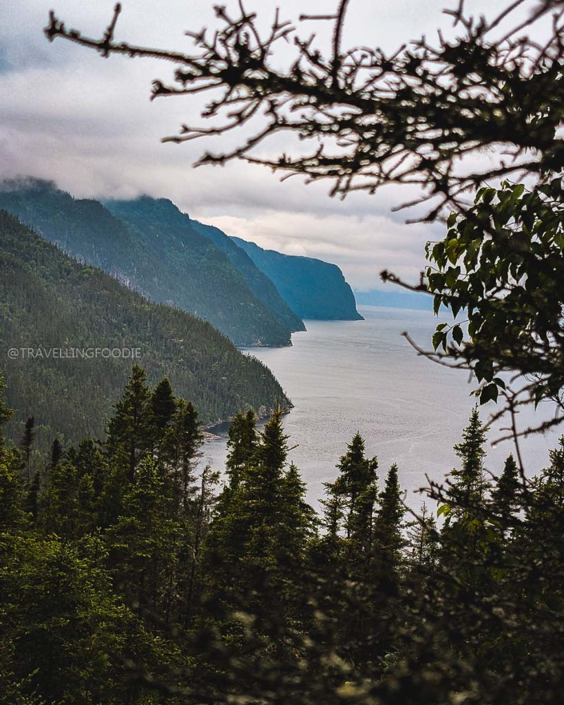 Framing the beauty of the Fjord at L’Anse-de-Tabatière in Saguenay, Quebec