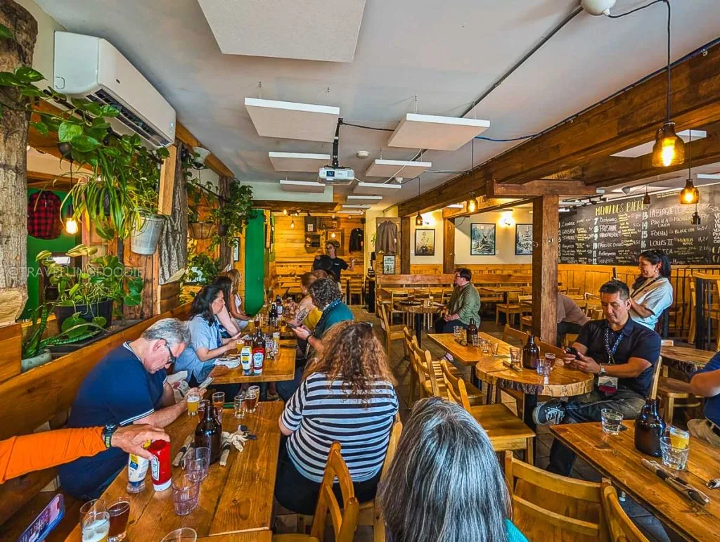 Interior of La Souche Microbrasserie - Quebec City