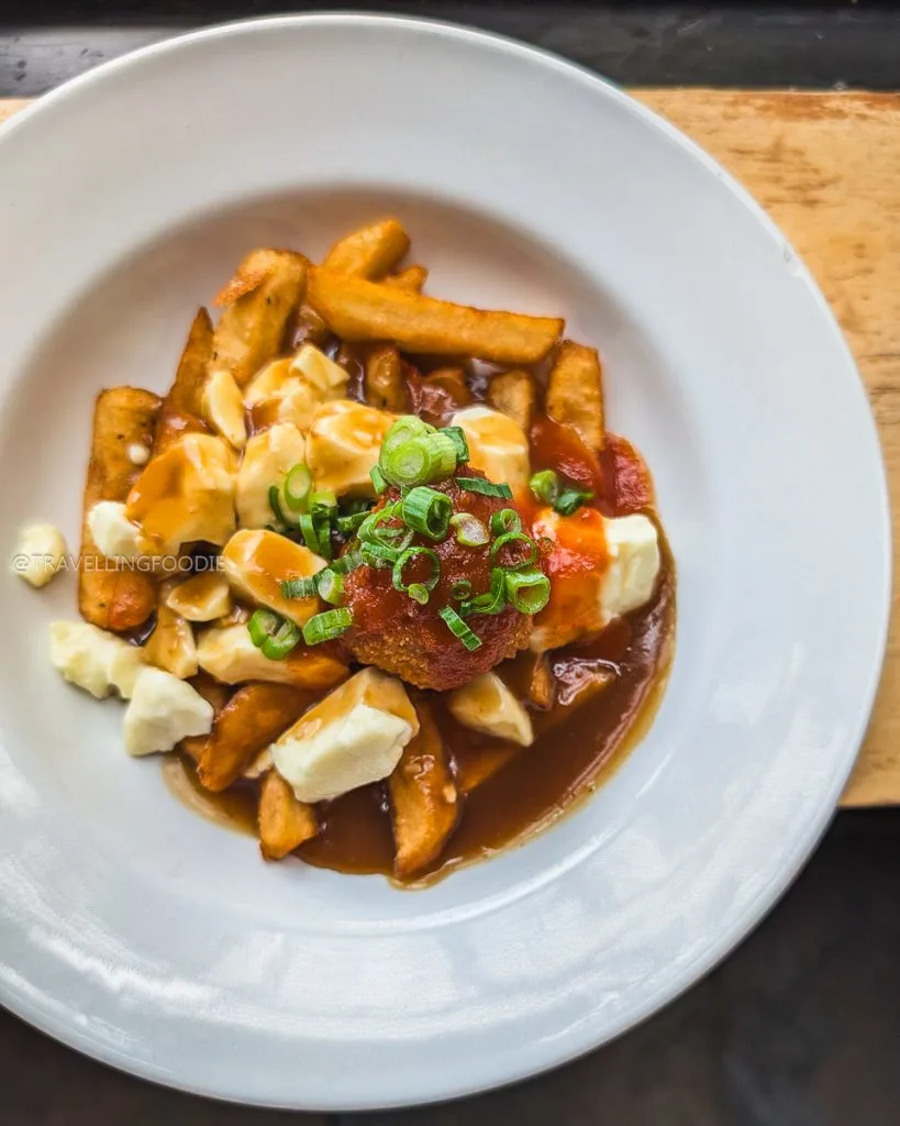 Elevated Poutine at La Souche Microbrasserie in Limoilou, Quebec City