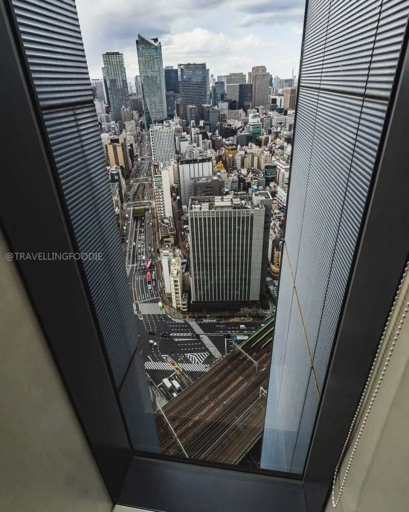 City view at Park Hotel Tokyo room