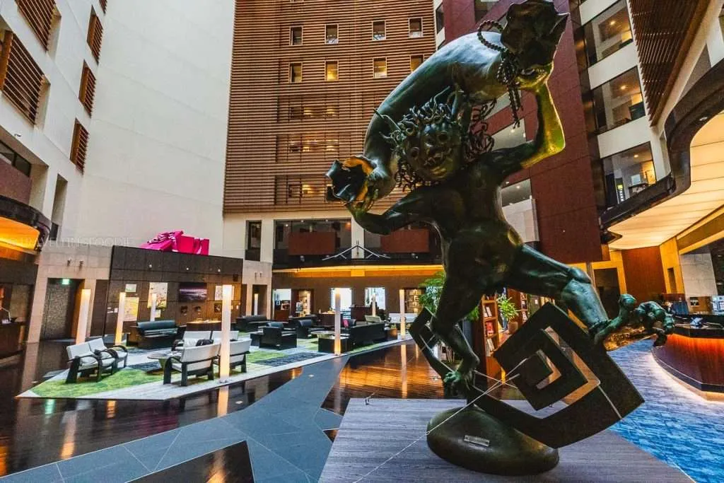 Lobby Sculpture at Michelin Guide Art Hotel in Tokyo