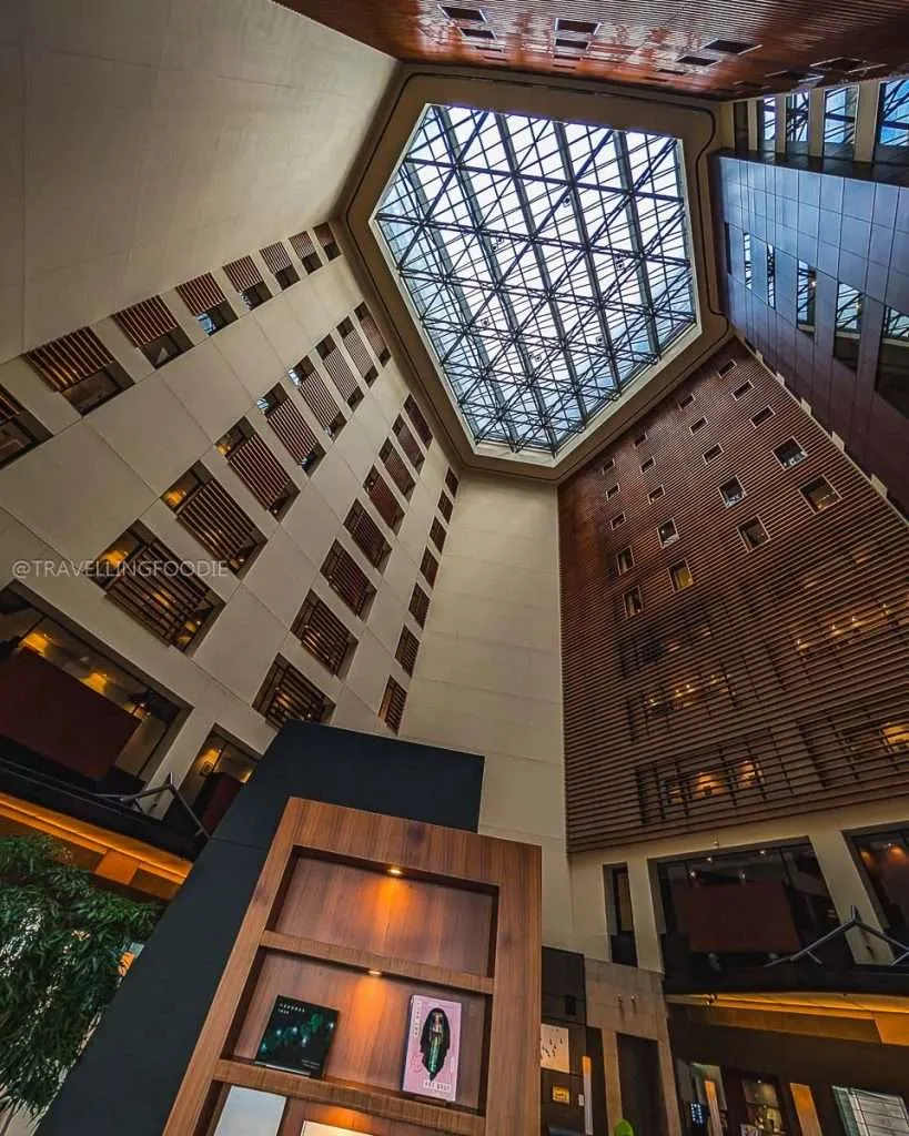 Ten-storey atrium at Park Hotel Tokyo