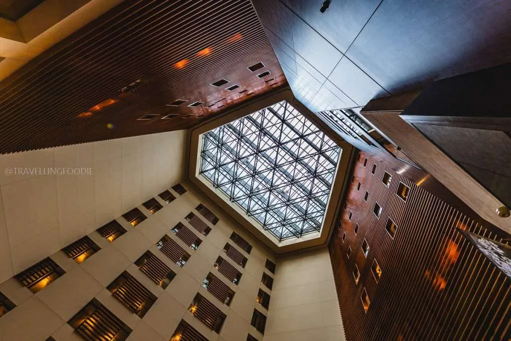 Glass Ceiling at Park Hotel Tokyo