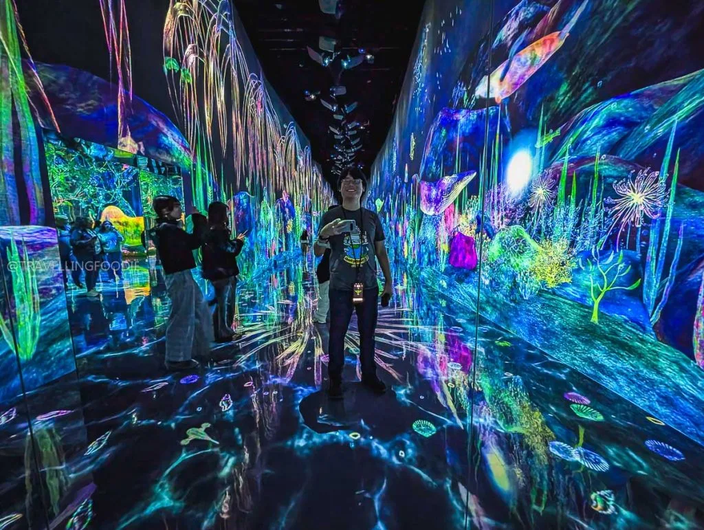 Travelling Foodie Raymond Cua at digital forest at teamLab Planets in Toyosu, Tokyo