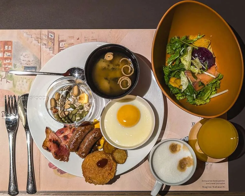 Breakfast at The Dining at Shiba Park Hotel in Minato City, Tokyo