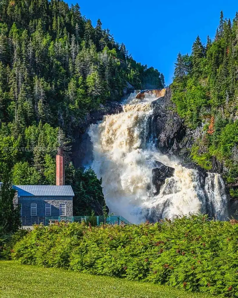 Ouiatchouan Falls, one of the best attractions in Saguenay, Quebec