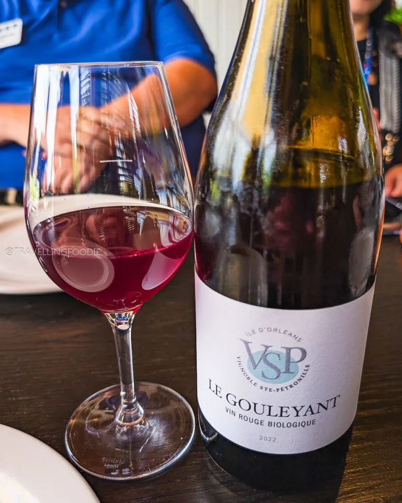 Le Gouleyant at Vignoble Ste-Pétronille in Île d'Orléans Quebec