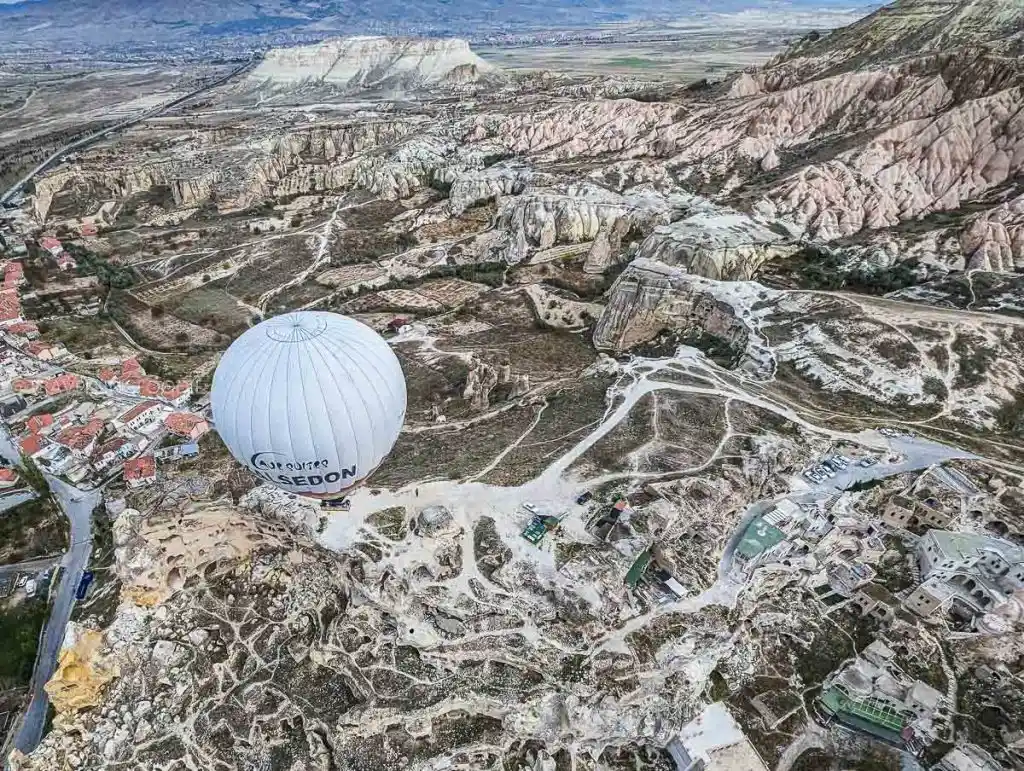 Looking down on Goreme UNESCO World Heritage Site
