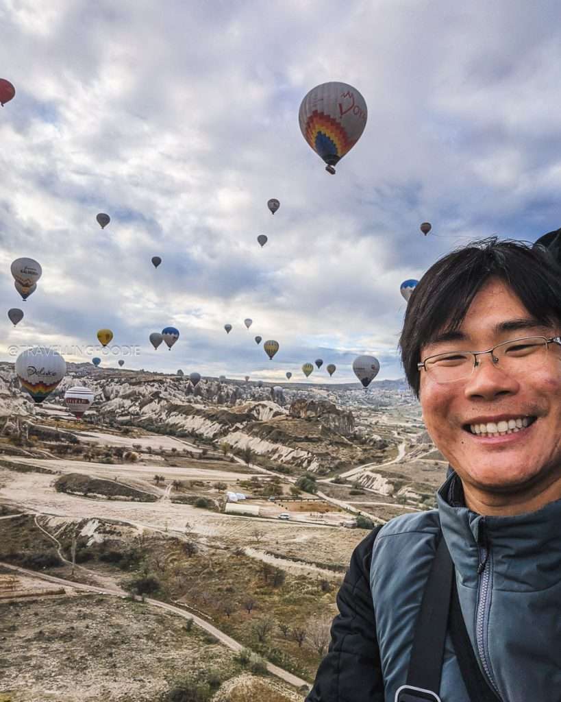 Travelling Foodie Raymond Cua first time hot air balloon ride