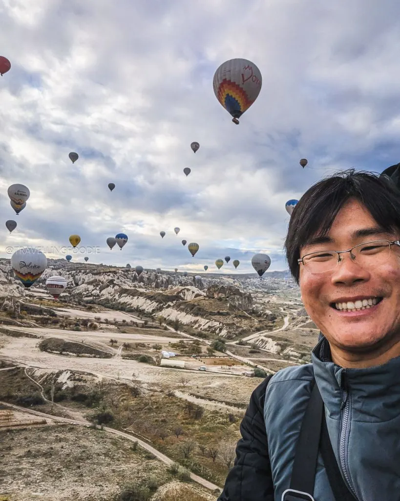 Travelling Foodie Raymond Cua first time hot air balloon ride