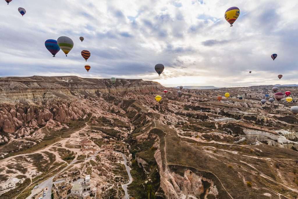 Cappadocia Hot Air Balloons over Rose Valley