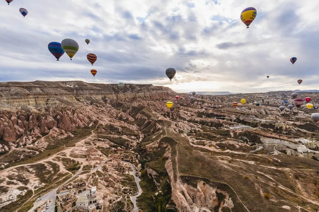 Cappadocia Hot Air Balloons over Rose Valley