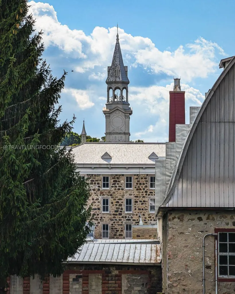 The tallest tower at Auberge de l'Abbaye d'Oka in Laurentides, Quebec