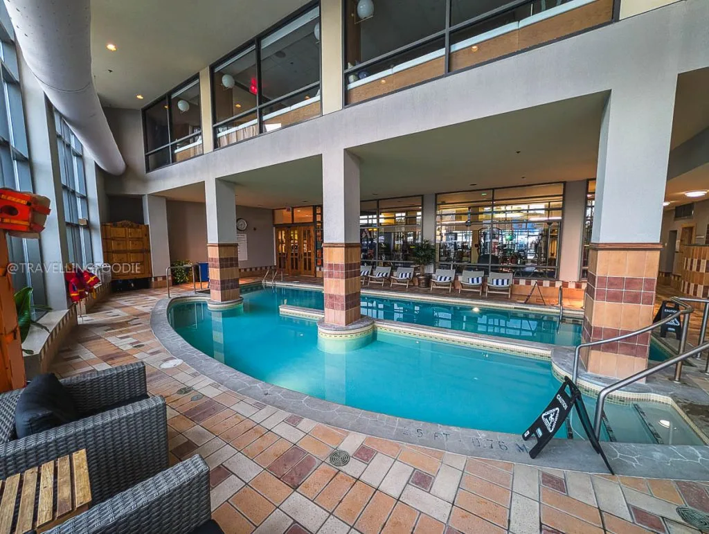 Indoor pool at Fairmont Tremblant Quebec
