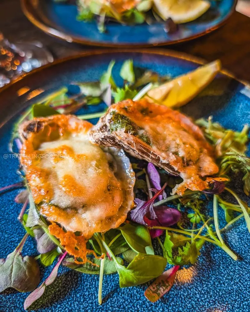 Appetizer at Le Sacre bistro inside l'Abbaye d'Oka in The Laurentides