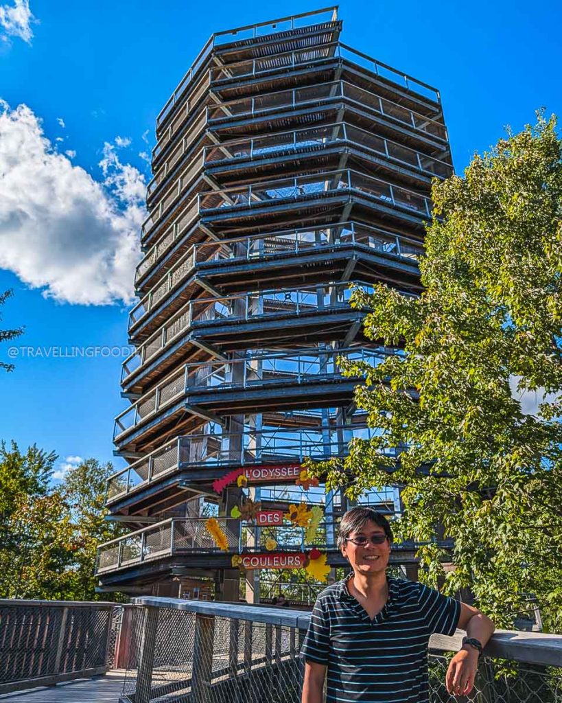 Travelling Foodie Raymond Cua at one of the best tourist attractions in Mont-Blanc, Quebec