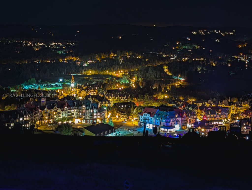 Mont Tremblant Pedestrian Village at night