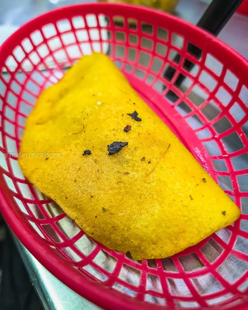 Fried Corn Dough Empanada at Central Market in San Jose