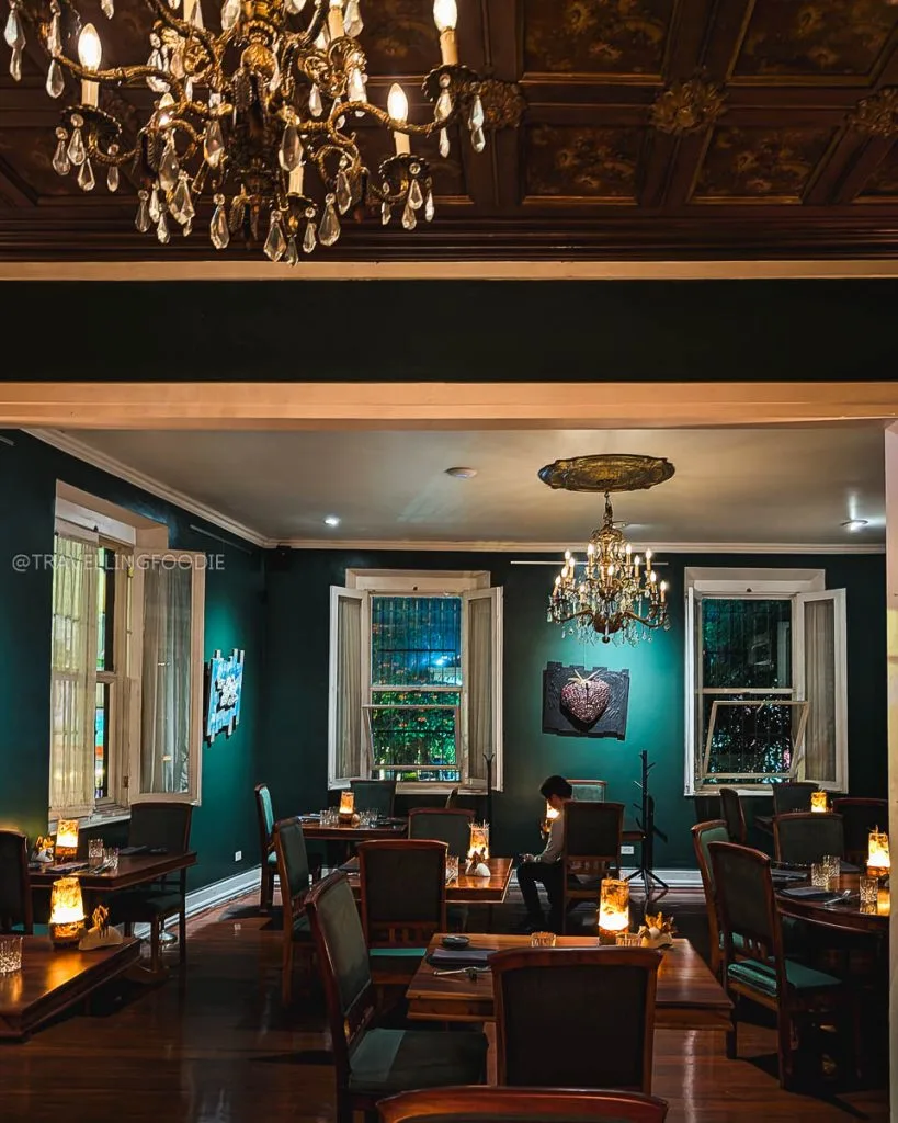 Dining room at Restaurante Silvestre, one of the best San Jose restaurants in Costa Rica