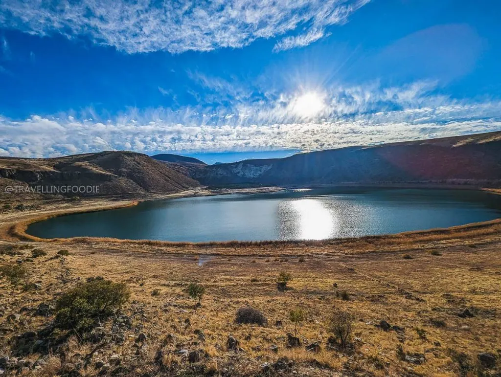 Scenic view of Nar Crater Lake (Narligol), a volcanic lake visited on the Cappadocia Green Tour