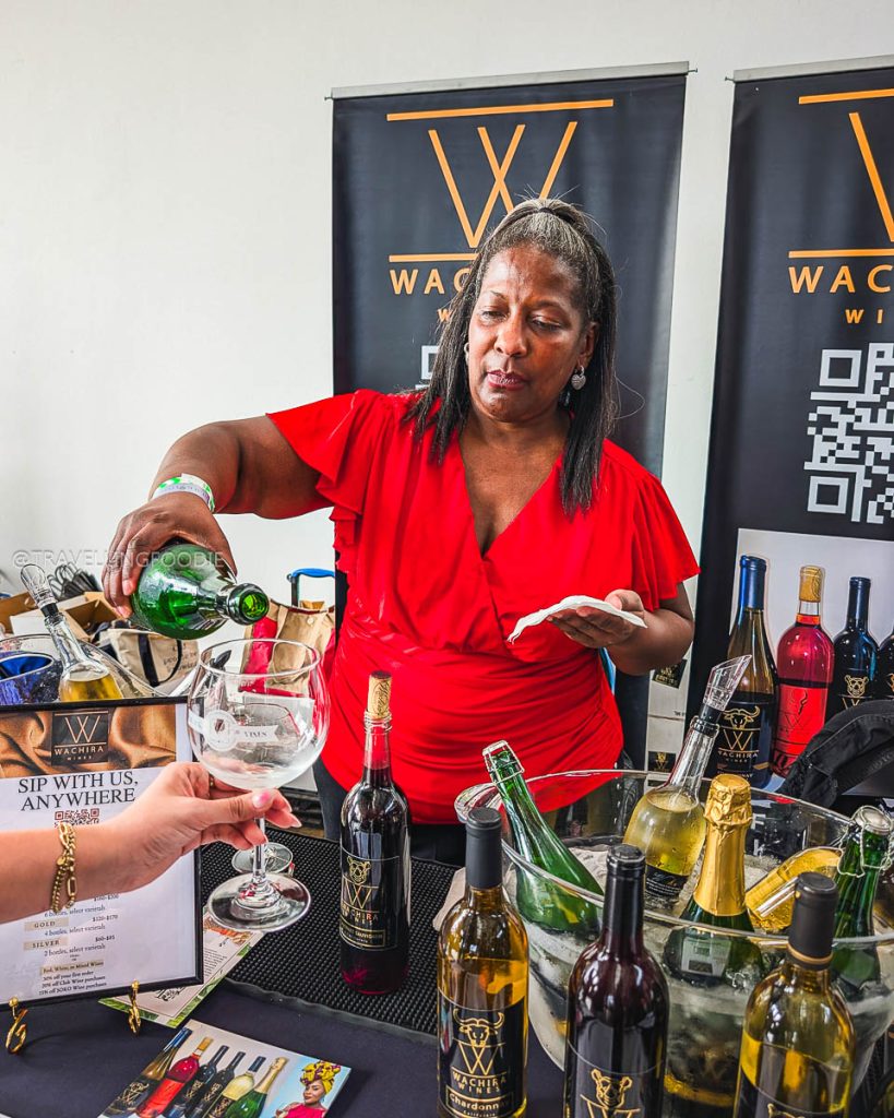 Tasting premium Wachira Wines at the annual Black Vines festival, a top Berkeley drink experience.