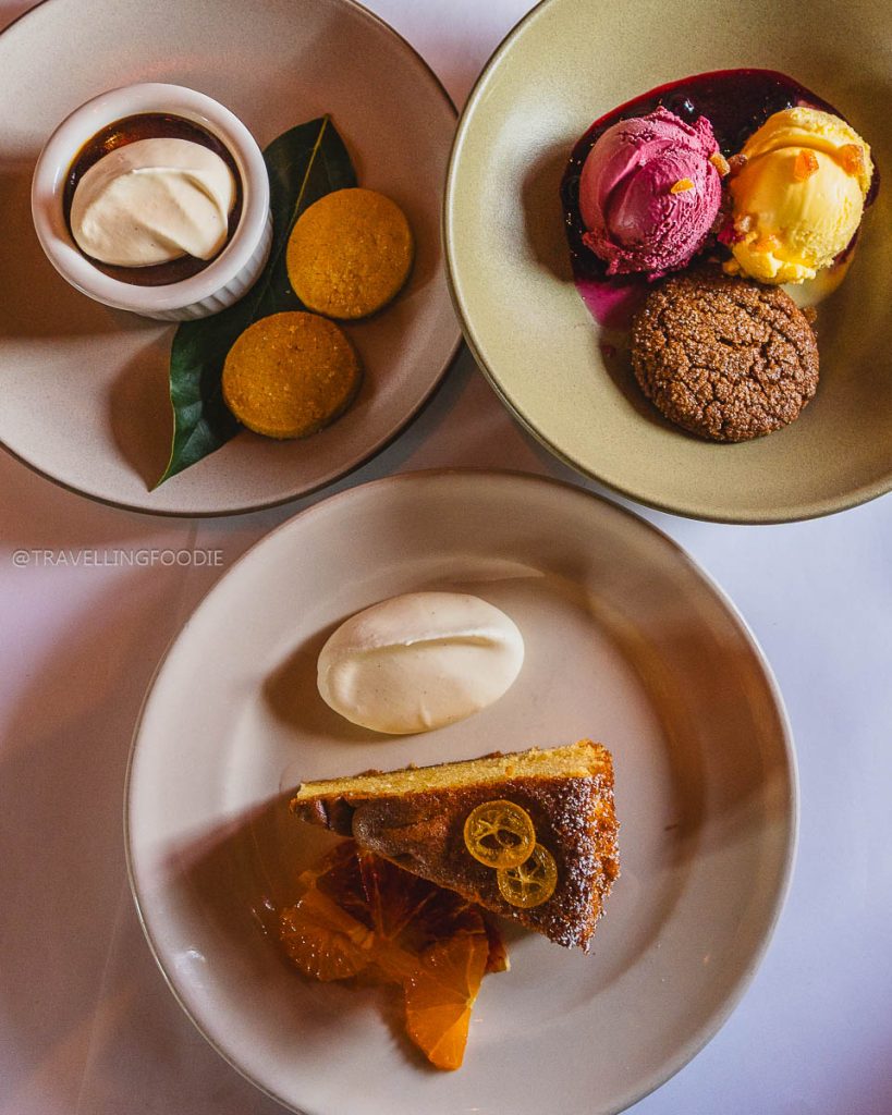 Chocolate custard and fresh fruit desserts at Chez Panisse, a world-class Berkeley culinary experience.