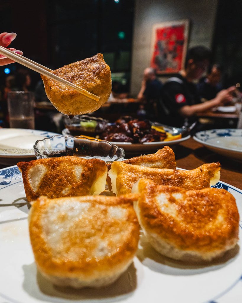 Crispy deep fried pork pot stickers at Great China, ranked among the best restaurants in Berkeley for Chinese cuisine.