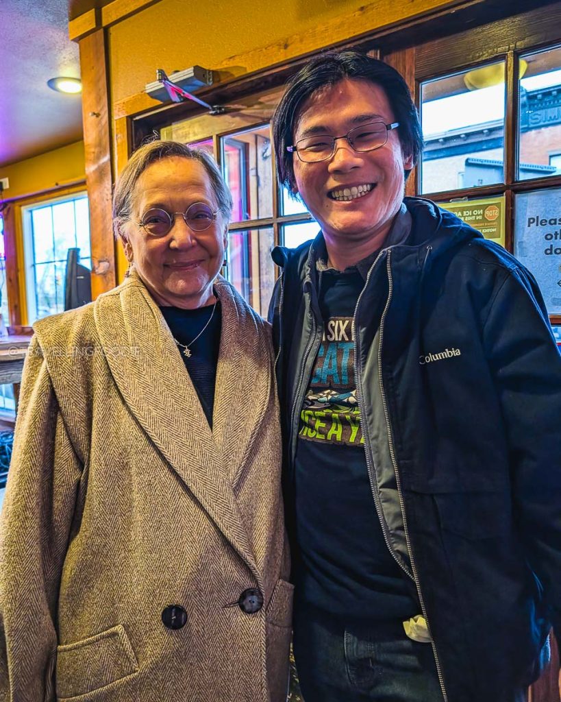 Travelling Foodie with Laramie Mayor Sharon Cumbie, exploring the best restaurants in Laramie Wyoming.