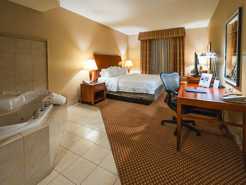 King room with a whirlpool at Hilton Garden Inn, one of the best places to stay in Laramie.