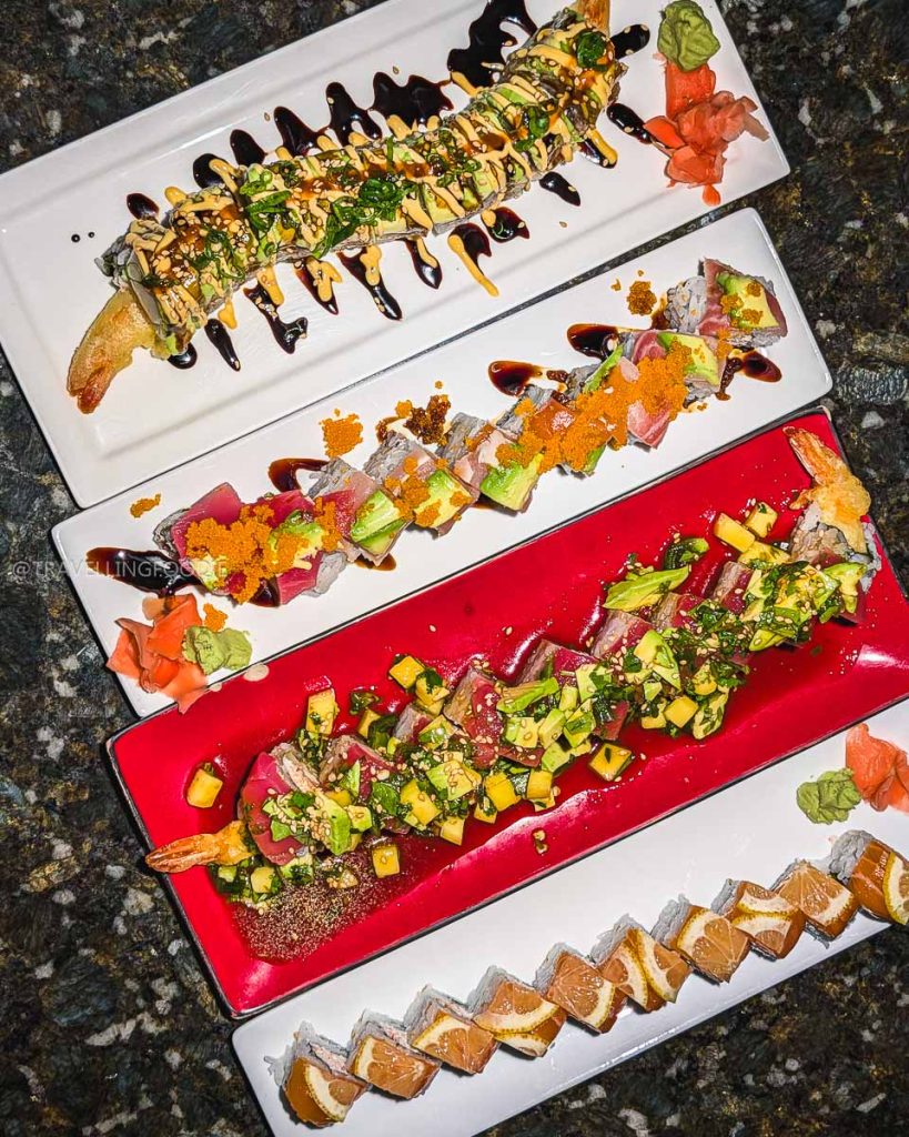 Fresh, authentic sushi rolls at Mizu Sushi, a top destination for the best Laramie food scene.