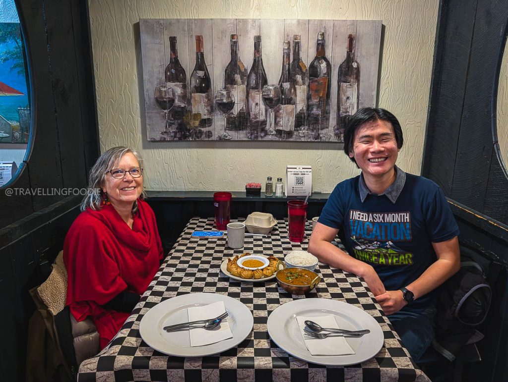 Travelling Foodie Raymond Cua with Pastry Chef Deb Ross at Momo House in Laramie, Wyoming