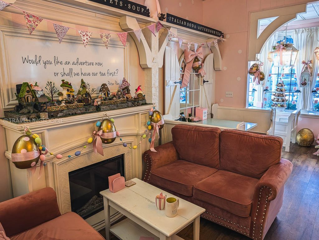 The whimsical pink interior of Sugar Mouse Cupcake House makes it one of the most magical places to eat in Laramie.