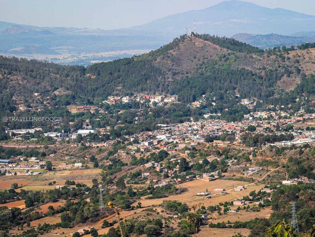 Panoramic mountain views of charming Patzcuaro, one of the top places to visit in Michoacan.