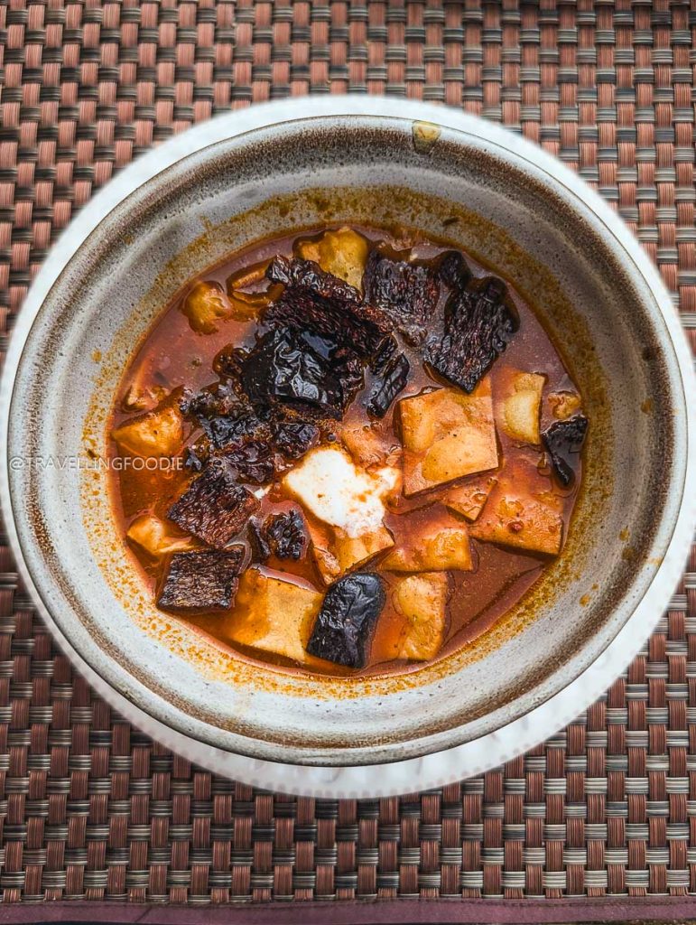 Creamy and smoky Tarascan soup, a traditional dish to try at the best restaurants in Michoacan.